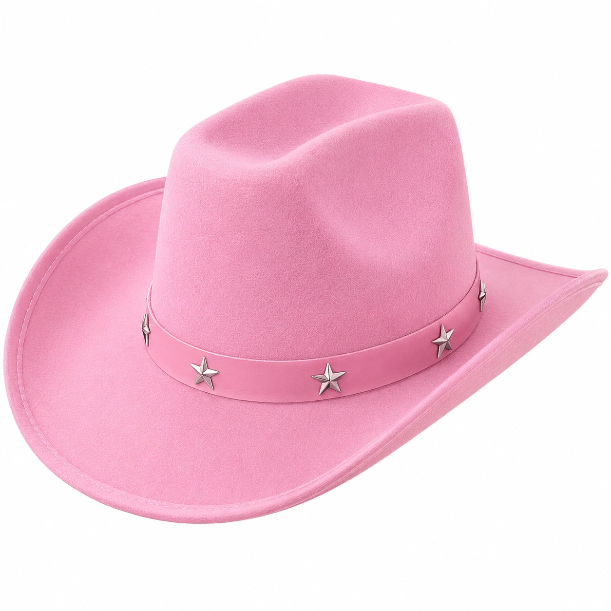Sombrero Vaquero Rosa con Estrellas