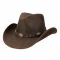 Sombrero Vaquero Marrón con Detalles Decorativos