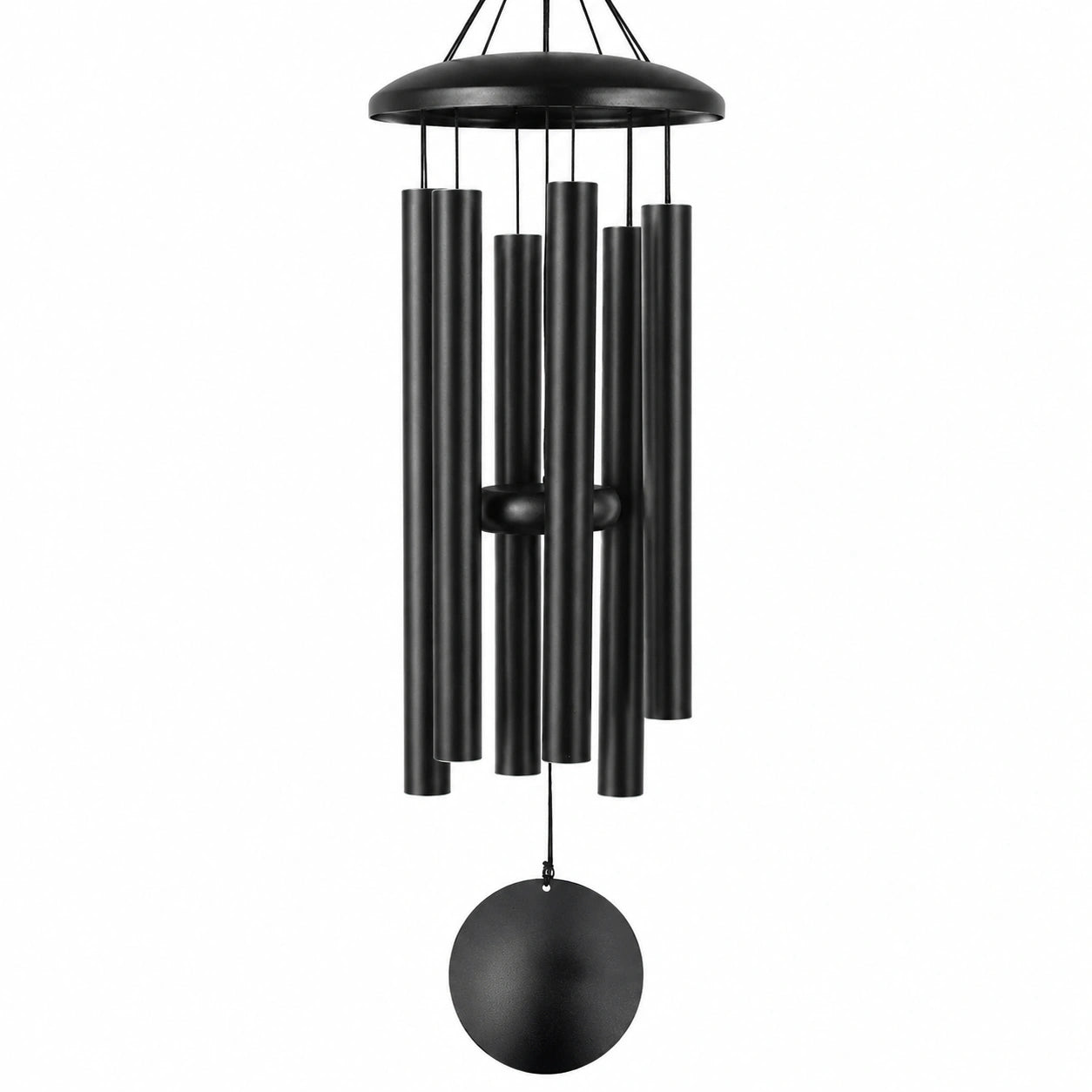 Campana de Viento Negra de 75 cm para Exteriores
