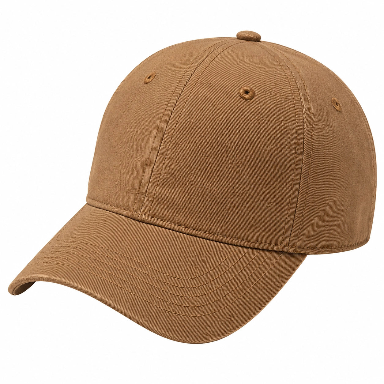 Gorra de béisbol ajustable color marrón