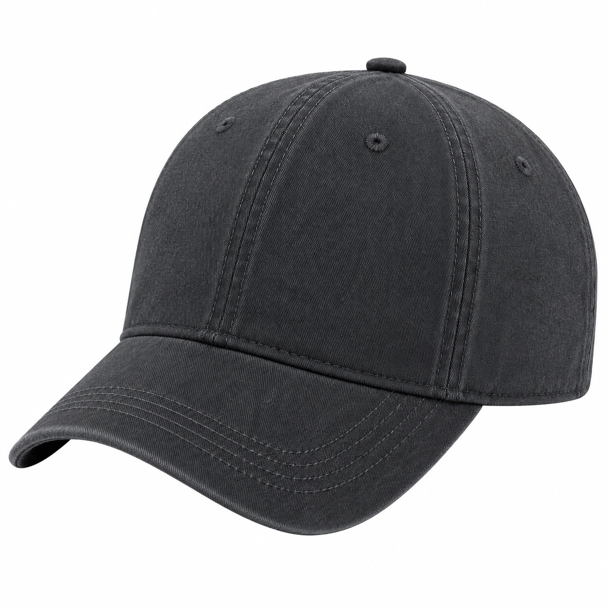 Gorra de béisbol ajustable unisex gris oscura