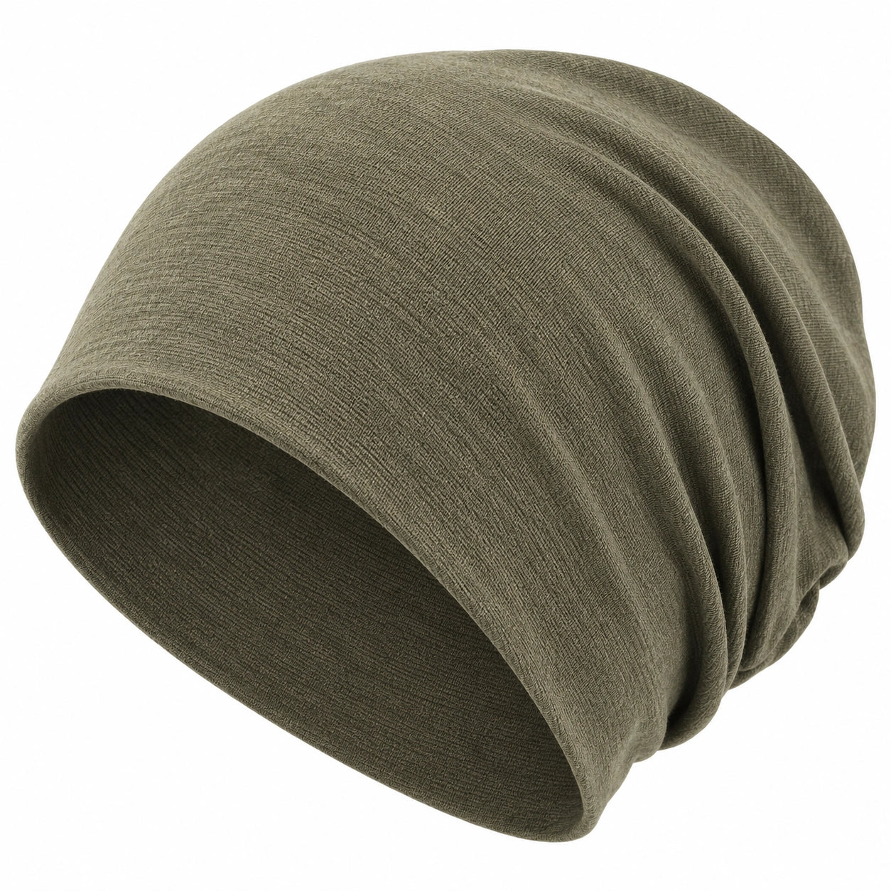 Gorro Beanie Unisex Verde Oliva Ajustado y Elegante