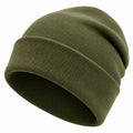Gorro de Punto Unisex para Invierno en Verde Oliva