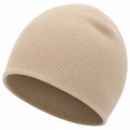 Gorro de Punto Beige Unisex para Invierno