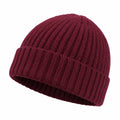 Gorro de Punto Elástico Unisex Burdeos