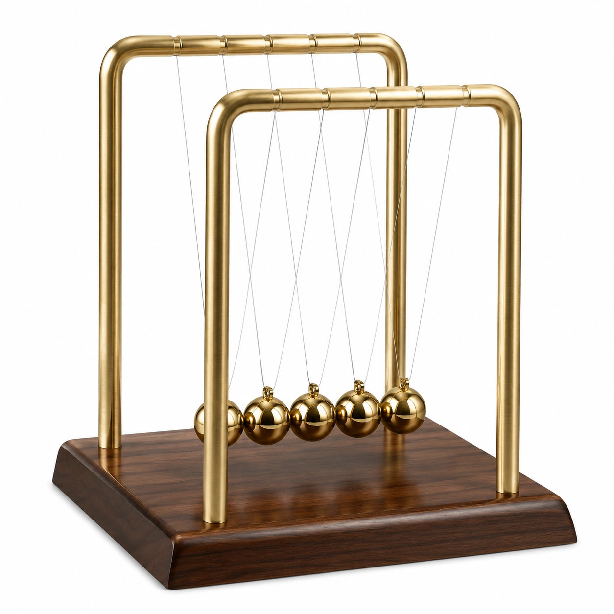 Péndulo de Newton Dorado de Sobremesa