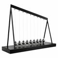 Péndulo de Newton Decorativo Negro con 9 Bolas