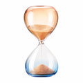 Reloj de Arena de Vidrio Ámbar/Azul, 60 Minutos