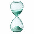 Reloj de Arena de Vidrio en Espiral Verde 30 Minutos